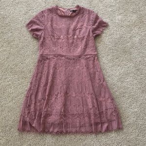 Blush lace dress